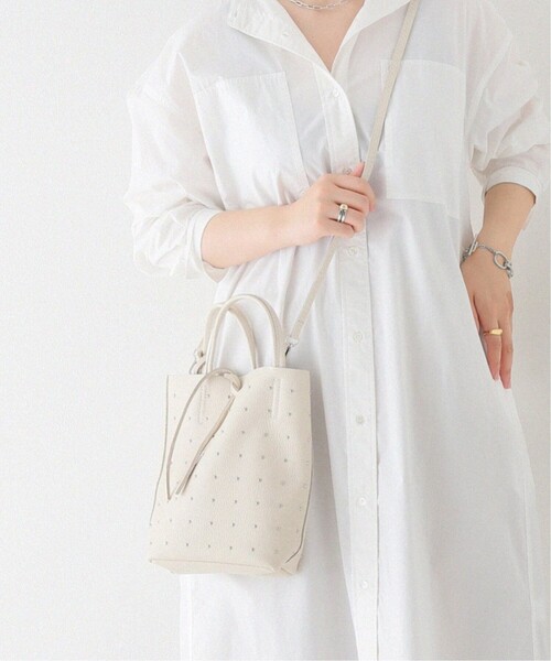 MARLON FIRENZE（マーロンフィレンツェ）の「《追加2》【MARLON FIRENZE/マルロン】 SHOPPER MINI STUDS：バッグ（ショルダーバッグ・レディース・ブラック/アイボリー・FREE）」の13枚目の写真