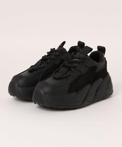 MUUM（ムーム）の「【MUUM】<2024SS>厚底スニーカー（スニーカー・レディース・ブラック/ベージュ・M/LL/L/S）」の2枚目の写真
