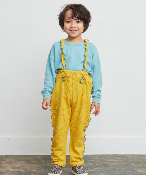 HOGAN RANCH WEAR（ホーガンランチウエア）の「ニットサッカーメロー2wayサロペット（80～120cm）（サロペット/オーバーオール・キッズ・ピンク/イエロー/チャコール・80/90/100/110/120）」の20枚目の写真