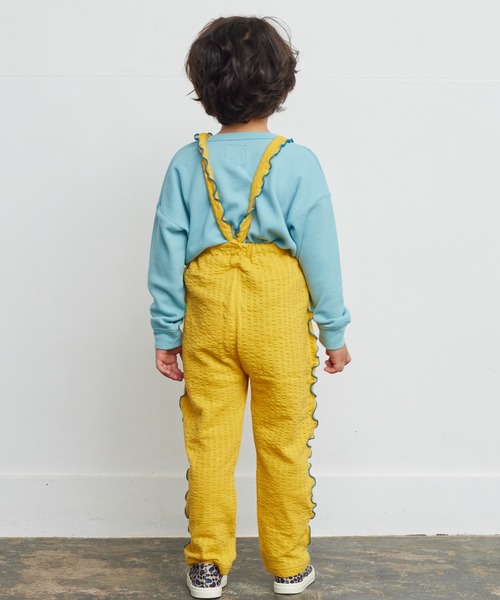 HOGAN RANCH WEAR（ホーガンランチウエア）の「ニットサッカーメロー2wayサロペット（80～120cm）（サロペット/オーバーオール・キッズ・ピンク/イエロー/チャコール・80/90/100/110/120）」の22枚目の写真