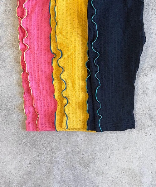 HOGAN RANCH WEAR（ホーガンランチウエア）の「ニットサッカーメロー2wayサロペット（80～120cm）（サロペット/オーバーオール・キッズ・ピンク/イエロー/チャコール・80/90/100/110/120）」の9枚目の写真