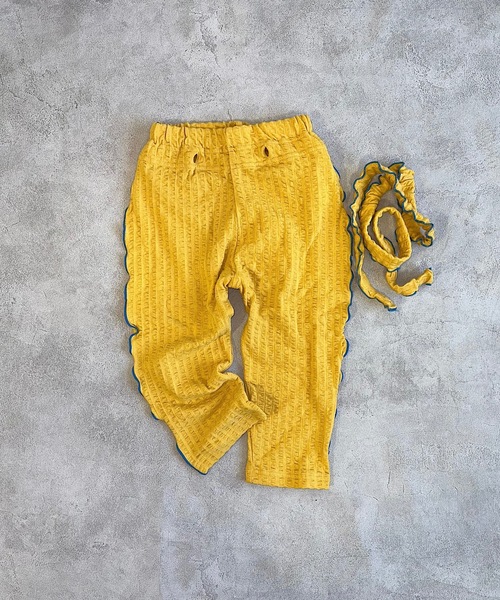 HOGAN RANCH WEAR（ホーガンランチウエア）の「ニットサッカーメロー2wayサロペット（80～120cm）（サロペット/オーバーオール・キッズ・ピンク/イエロー/チャコール・80/90/100/110/120）」の6枚目の写真