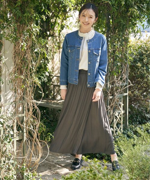 ikka（イッカ）の「カッセンボリュームラップスカーチョ（その他パンツ・レディース・モカ/チャコールグレー/ダークグリーン/ブルー・M/L/S）」の21枚目の写真