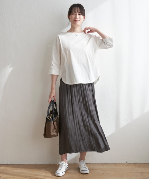 ikka（イッカ）の「カッセンボリュームラップスカーチョ（その他パンツ・レディース・モカ/チャコールグレー/ダークグリーン/ブルー・M/L/S）」の5枚目の写真