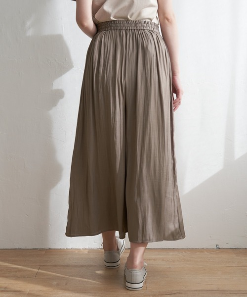 ikka（イッカ）の「カッセンボリュームラップスカーチョ（その他パンツ・レディース・モカ/チャコールグレー/ダークグリーン/ブルー・M/L/S）」の13枚目の写真