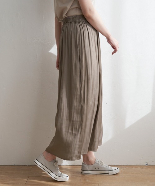 ikka（イッカ）の「カッセンボリュームラップスカーチョ（その他パンツ・レディース・モカ/チャコールグレー/ダークグリーン/ブルー・M/L/S）」の14枚目の写真