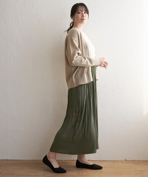 ikka（イッカ）の「カッセンボリュームラップスカーチョ（その他パンツ・レディース・モカ/チャコールグレー/ダークグリーン/ブルー・M/L/S）」の9枚目の写真