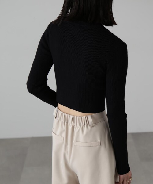 FREE'S MART（フリーズマート）の「ハイネックショート丈リブニット（ニット/セーター・レディース・オレンジ/ブルー/ホワイト/ブラック・FREE）」の19枚目の写真