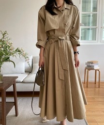 ロングコート ベルト ロング丈」に該当するファッション通販