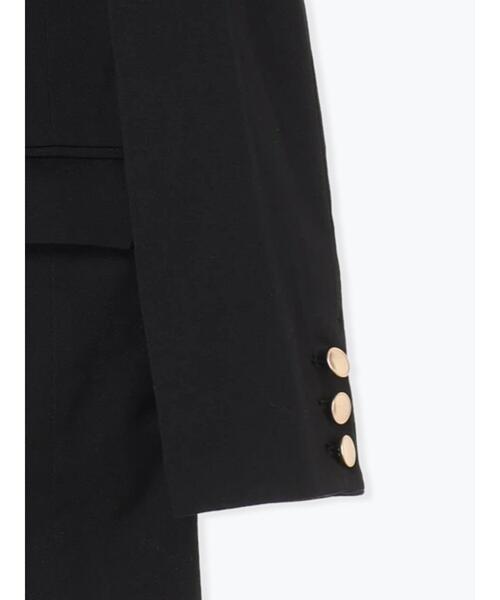 Te chichi（テチチ）の「【セレモニーアイテム】金釦ダブルブレストテーラードジャケット（セットアップ可）（ノーカラージャケット・レディース・ブラック/オフホワイト・F）」の12枚目の写真