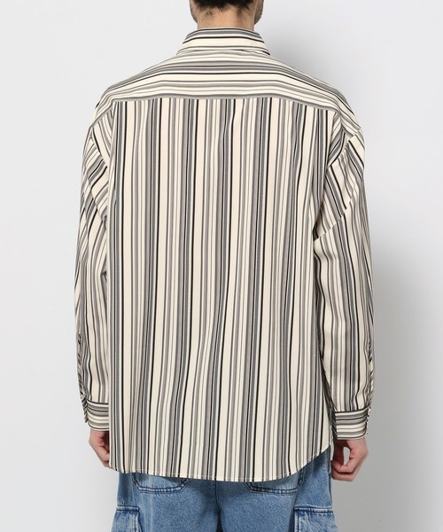 RAGEBLUE(レイジブルー)の「マルチストライプ/ドレープルーズシャツ(シャツ/ブラウス・メンズ・オレンジ/ブルー/ホワイト・MEDIUM/LARGE)」の21枚目の写真