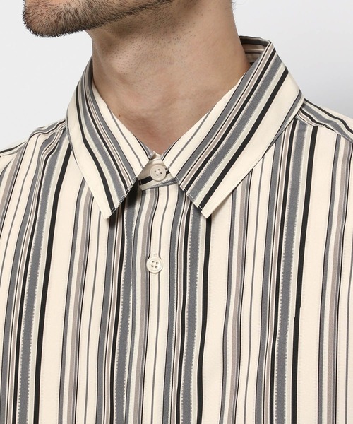 RAGEBLUE(レイジブルー)の「マルチストライプ/ドレープルーズシャツ(シャツ/ブラウス・メンズ・オレンジ/ブルー/ホワイト・MEDIUM/LARGE)」の19枚目の写真