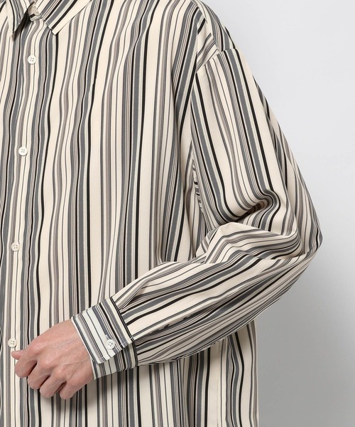 RAGEBLUE(レイジブルー)の「マルチストライプ/ドレープルーズシャツ(シャツ/ブラウス・メンズ・オレンジ/ブルー/ホワイト・MEDIUM/LARGE)」の18枚目の写真