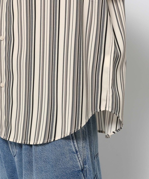 RAGEBLUE(レイジブルー)の「マルチストライプ/ドレープルーズシャツ(シャツ/ブラウス・メンズ・オレンジ/ブルー/ホワイト・MEDIUM/LARGE)」の17枚目の写真