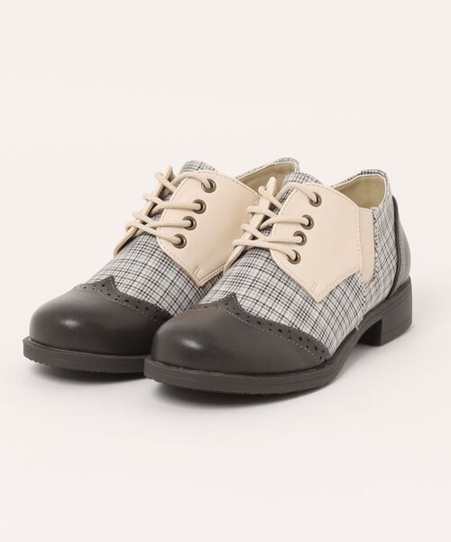 Piedi Nudi（ピエディヌーディ）の「NEW YORK STARS BOBSON レースアップ マニッシュシューズ（ドレスシューズ・レディース・ホワイト系その他/ダークブラウン/ブラック/ベージュ/グレー系その他・M/L/S/LL）」の4枚目の写真