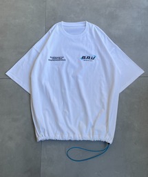 B.R.U | 【B.R.Uロゴ】プリント刺繍ストリング半袖(Tシャツ/カットソー)