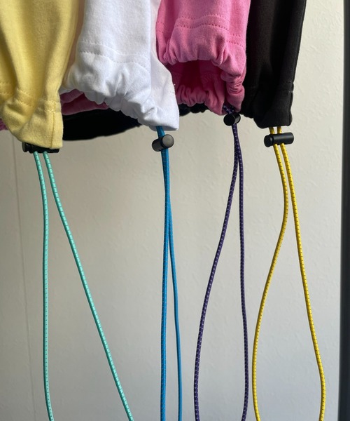 B.R.U（ブル）の「【B.R.Uロゴ】プリント刺繍ストリング半袖（Tシャツ/カットソー・メンズ・チャコールグレー/ホワイト/ピンク/イエロー・FREE）」の15枚目の写真