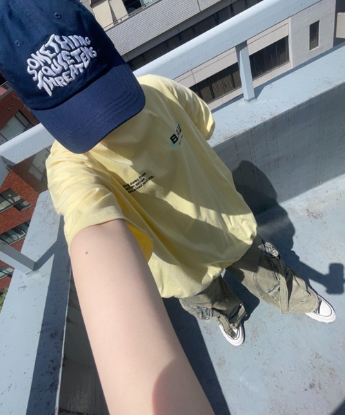 B.R.U(ブル)の「プリント刺繍ストリング半袖(Tシャツ/カットソー・メンズ・チャコールグレー/ホワイト/ピンク/イエロー・FREE)」の17枚目の写真