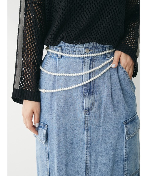 Green　Parks（グリーンパークス）の「・HALF　TIME　マルチウェイパールベルト（ベルト・レディース・ホワイト・FREE）」の5枚目の写真