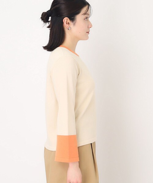 THE SHOP TK (ザ ショップ ティーケー )の「◆配色ニット【洗濯機OK】(ニット/セーター・レディース・ベージュ系その他7/ブラック系4・12/13)」の7枚目の写真