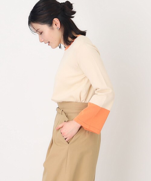 THE SHOP TK (ザ ショップ ティーケー )の「◆配色ニット【洗濯機OK】(ニット/セーター・レディース・ベージュ系その他7/ブラック系4・12/13)」の17枚目の写真