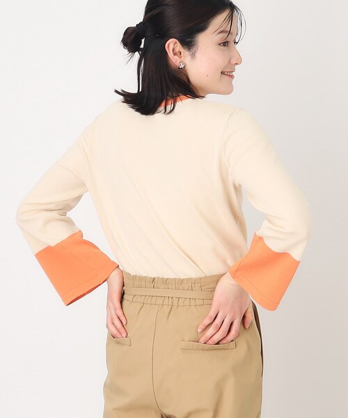 THE SHOP TK (ザ ショップ ティーケー )の「◆配色ニット【洗濯機OK】(ニット/セーター・レディース・ベージュ系その他7/ブラック系4・12/13)」の18枚目の写真