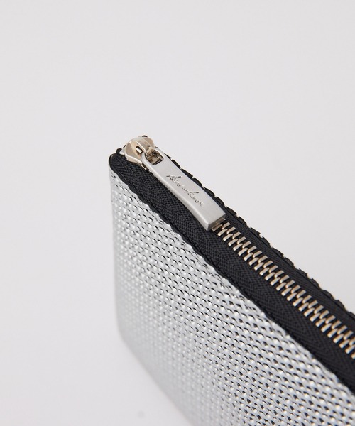 ear PAPILLONNER(イアパピヨネ)の「【kawa-kawa(カワカワ)】NO1442 metal meshミニ折り財布(財布・レディース・シルバー・FREE)」の7枚目の写真
