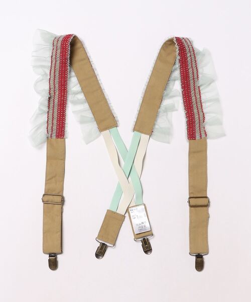 BIG FIELD（ビッグフィールド）の「チュールフリルサスペンダー/おとな（サスペンダー・レディース・ブルー/ベージュ・160cm）」の2枚目の写真