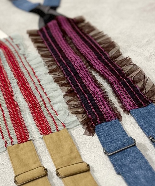 BIG FIELD（ビッグフィールド）の「チュールフリルサスペンダー/おとな（サスペンダー・レディース・ブルー/ベージュ・160cm）」の4枚目の写真