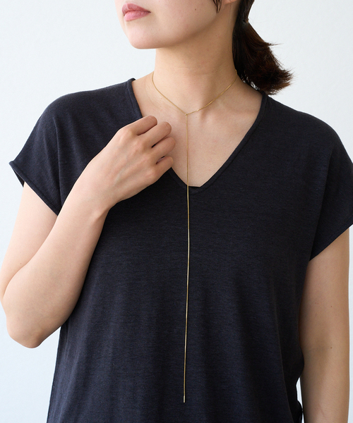 IENA（イエナ）の「《追加》【SASKIA DIEZ/サスキア ディツ】 FINE NL FRINGE CUBIC ネックレス（ネックレス・レディース・ゴールド・FREE）」の3枚目の写真