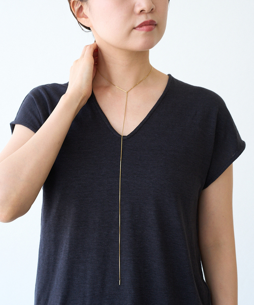 IENA（イエナ）の「《追加》【SASKIA DIEZ/サスキア ディツ】 FINE NL FRINGE CUBIC ネックレス（ネックレス・レディース・ゴールド・FREE）」の4枚目の写真