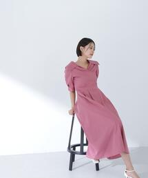 ◇カシュクールシャツワンピース