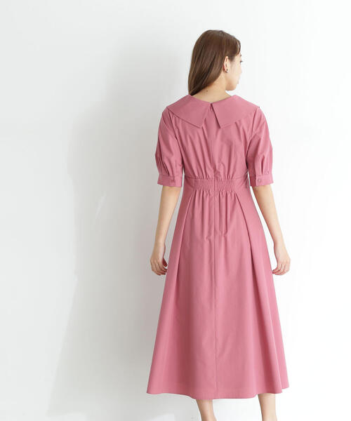 NATURAL BEAUTY BASIC（ナチュラルビューティーベーシック）の「◇カシュクールシャツワンピース（シャツワンピース・レディース・ネイビー/ブルー系その他6/マジェンタ・MEDIUM/SMALL）」の14枚目の写真