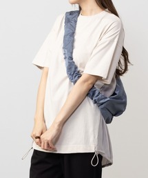 HusHusH ハッシュアッシュ シルケット 異素材切り替えＴシャツ