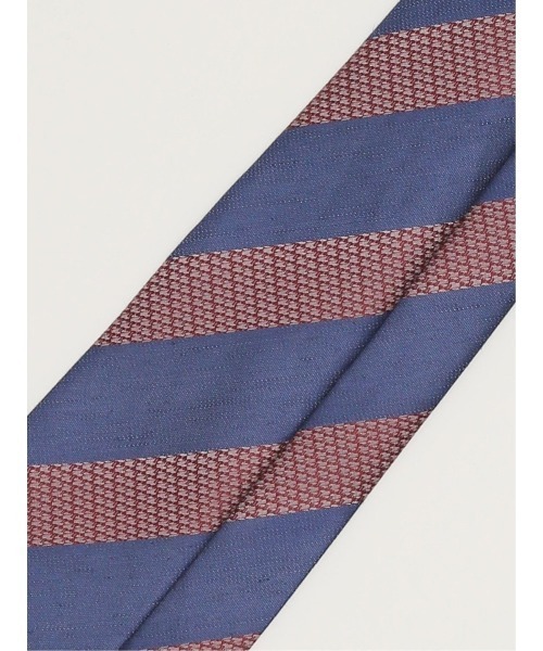 Alexander Julian（アレキサンダージュリアン）の「アレキサンダージュリアン リネン混 ストライプ柄 ネクタイ 8.0cm幅（ネクタイ・メンズ・グリーン/ネイビー・FREE）」の9枚目の写真