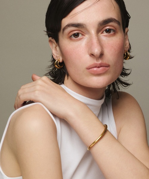 CENE（セネ）の「【CENE】セネ/ダブルフープピアス（ピアス（両耳用）・レディース・ゴールド/シルバー・FREE）」の15枚目の写真