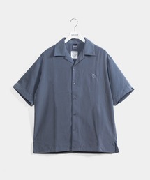 トップス APPLEBUM MARBLE OPEN COLLAR S/S SHIRT アップルバム 