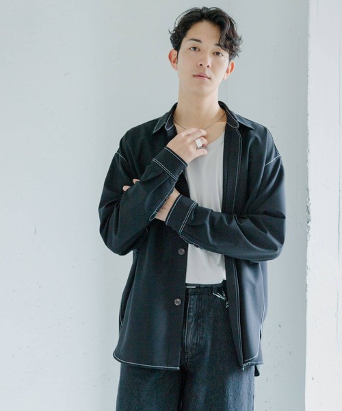 SENSE OF PLACE by URBAN RESEARCH（センスオブプレイスバイアーバンリサーチ）の「ステッチアウトレギュラーカラーシャツ（シャツ/ブラウス・メンズ・その他3/その他1/その他2・LARGE/MEDIUM）」の2枚目の写真