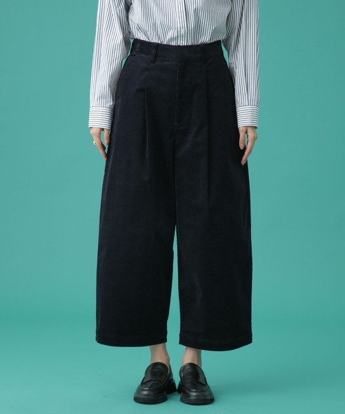 Apo(s)ture（アポスチャー）の「DUA-001/コーデュロイワンタックサルエルパンツ（その他パンツ・レディース・ネイビー/ベージュ/ホワイト/カーキ・XS/S/M/L/XL）」の5枚目の写真