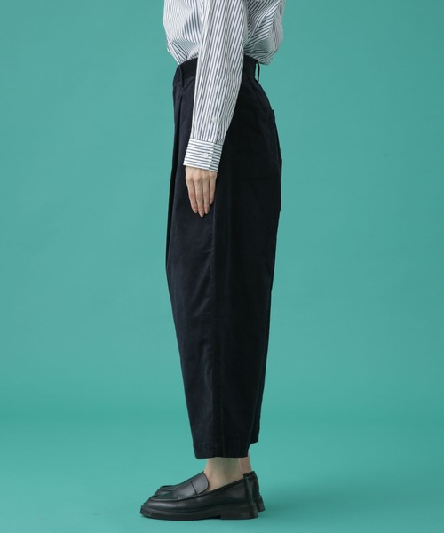 Apo(s)ture（アポスチャー）の「DUA-001/コーデュロイワンタックサルエルパンツ（その他パンツ・レディース・ネイビー/ベージュ/ホワイト/カーキ・XS/S/M/L/XL）」の6枚目の写真