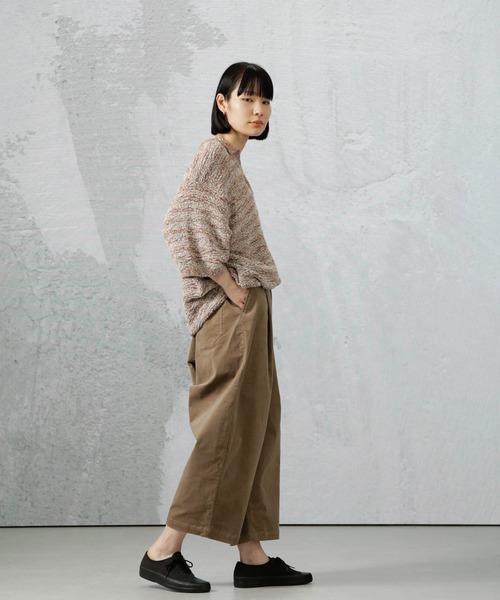 Apo(s)ture（アポスチャー）の「DUA-001/コーデュロイワンタックサルエルパンツ（その他パンツ・レディース・ネイビー/ベージュ/ホワイト/カーキ・XS/S/M/L/XL）」の22枚目の写真