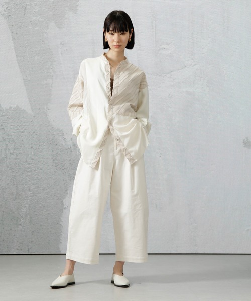 Apo(s)ture（アポスチャー）の「DUA-001/コーデュロイワンタックサルエルパンツ（その他パンツ・レディース・ネイビー/ベージュ/ホワイト/カーキ・XS/S/M/L/XL）」の14枚目の写真