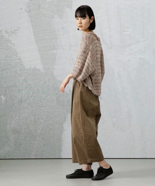 Apo(s)ture（アポスチャー）の「DUA-001/コーデュロイワンタックサルエルパンツ（その他パンツ・レディース・ネイビー/ベージュ/ホワイト/カーキ・XS/S/M/L/XL）」の20枚目の写真
