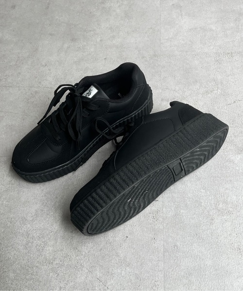 CPCM（シーピーシーエム）の「【レディースサイズ】ボリュームソールスニーカー（スニーカー・レディース・オフホワイト/ブラック/ベージュ・SMALL/MEDIUM/LARGE）」の19枚目の写真