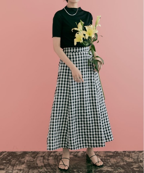 kirakiraShop(キラキラショップ)の「スーパー ストレッチ ソフト リブ トップス 半袖(Tシャツ/カットソー・レディース・ブラック/ベージュ系その他/アイボリー/ブルー系その他/イエロー系その他・S/M/L/XL)」の18枚目の写真
