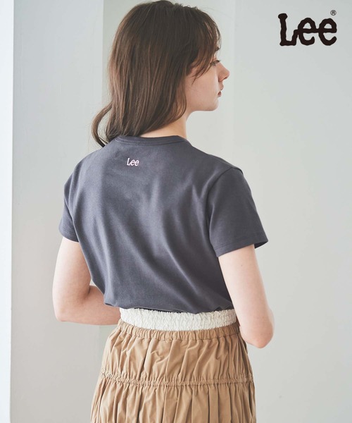 31 Sons de mode(トランテアン ソン ドゥ モード)の「【Leeコラボ】コンパクトフィットロゴTEE(Tシャツ/カットソー・レディース・オフホワイト/チャコールグレー・36)」の8枚目の写真