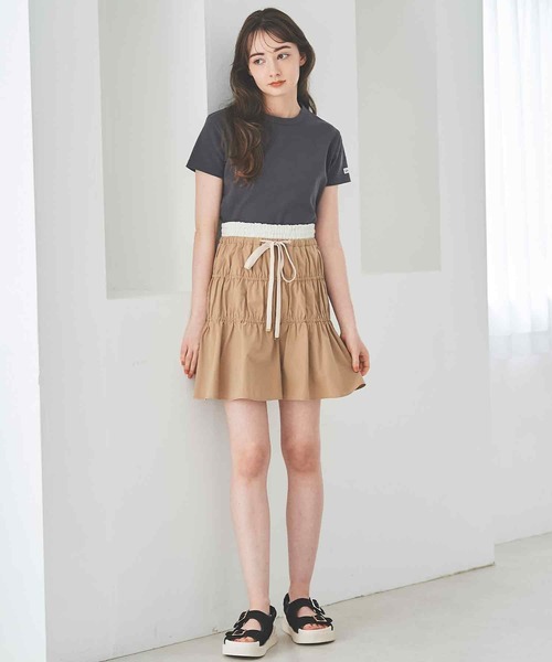 31 Sons de mode(トランテアン ソン ドゥ モード)の「【Leeコラボ】コンパクトフィットロゴTEE(Tシャツ/カットソー・レディース・オフホワイト/チャコールグレー・36)」の13枚目の写真