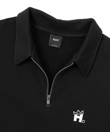 HUF（ハフ）の「NORTON ZIP FLEECE / HUF ハーフジップ ポロ