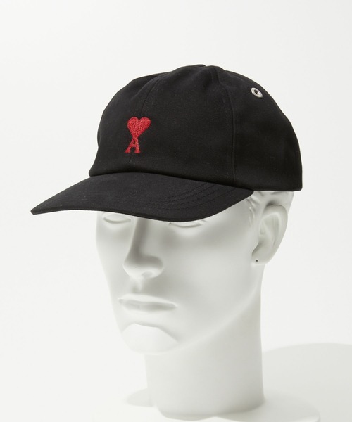 AMI PARISRED ADC EMBROIDERY CAP アレキサンドル マテッシ