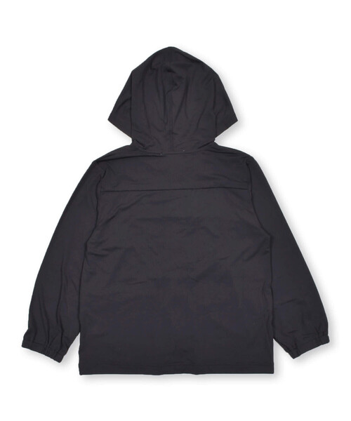 WASK（ワスク）の「【接触冷感/速乾/UVカット】異素材ポケットメッシュポケッタブルパーカー(100~160cm)（ブルゾン・キッズ・ブラック・120cm/130cm/140cm/150cm/160cm/110cm/100cm）」の7枚目の写真